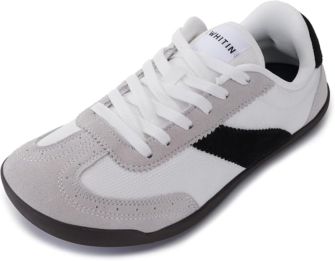 WHITIN Women's Wide Toe Box Barefoot Shoes Retro Style W608