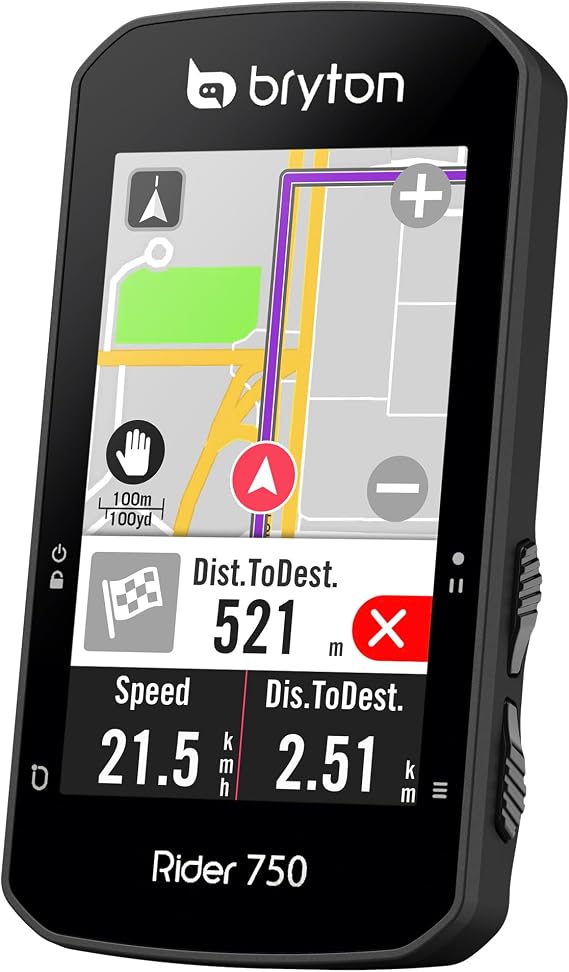 Bryton Rider 750E GPS Cycle Computer, Black