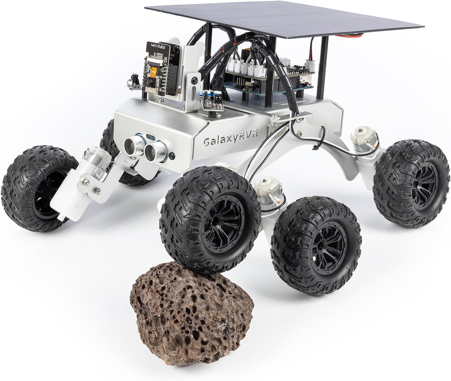 SUNFOUNDER GalaxyRVR Mars Rover Kit, Smart Video Robot Car Kit Compatible with Arduino with ESP32 CAM for Real Time FPV Visuals, Rechargeable Batteries Included