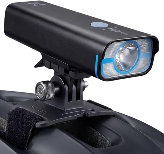 BrightRoad Bike Helmet Light 850 Lumens, Bike Headlight with 5 Modes, 650 Fit Distance, Rechargeable Bike Lights for Night Riding with Bicycle Light Mount Helmet Holder, Mountain Bike Headlight