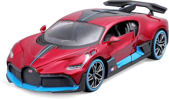 Maisto Bugatti Divo: Model araba, 1:24 ölçeğinde, hareketli kapılar, kırmızı (531526R)