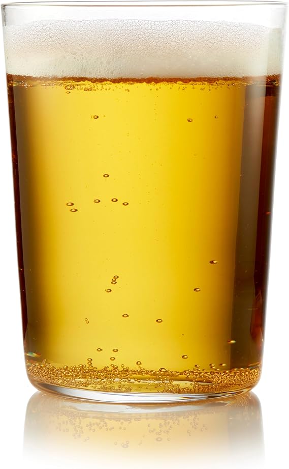 Libbey Cafe Tumbler Glass Set of 8, 19-Ounce, Dishwasher Safe Glass Cups Set, Versatile Kitchen Glassware for Casual Gatherings, Dinner Parties