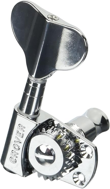 Grover Titan Bass Guitar Tuning Machines - 20:1 Ratio - 2/2 - Chrome - 145C