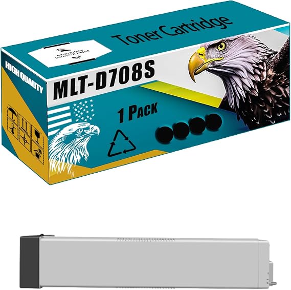 MLT-D708S Toner Cartridge Compatible for Samsung MultiXpress K4250RX K4250LX K4300LX K4350LX Printers, High Production Replacement (Black)
