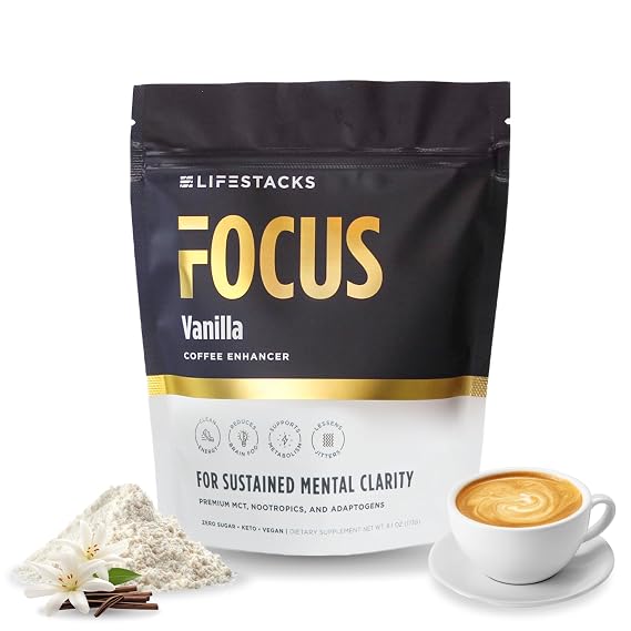 Focus Coffee Creamer for Energy & Clarity, 20 Servings