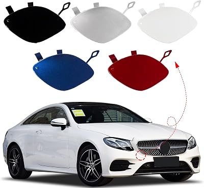 Car Front Bumper Tow Hook Cover Cap Towing Eye Fit for Mercedes-Benz E-Class W213 for E200 E220 E300 E350 E400 E550 E63 2017 2018 2019 2020 Trailer Cover Cap A2138850222Silver Passenger