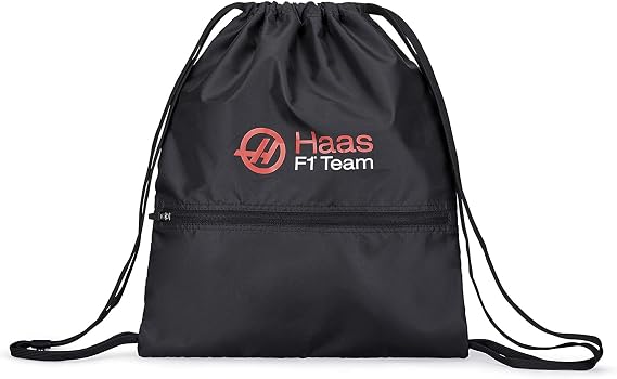 Fuel For Fans Unisex Formula 1 Haas F1 Team Pullstring Bag, Black, One Size (191101029)