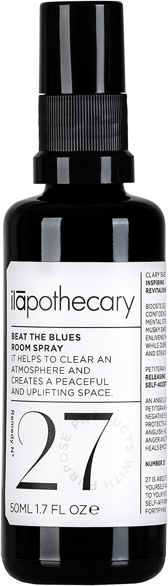 ilapothecary Beat The Blues Room Spray - Essential Oils Gentle Mist - Room Spray Air Freshener - Clary Sage Oil Essential Oil - Vegan - 1.7 oz