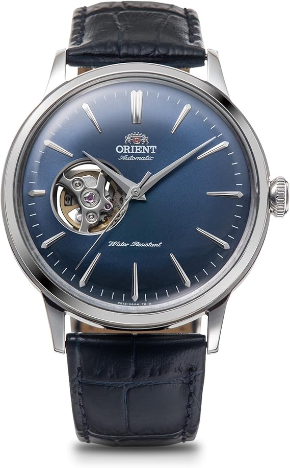 Orient Bambino Automatic Watch Mechanical Automatic Open Heart RN-AG008L Men's Navy