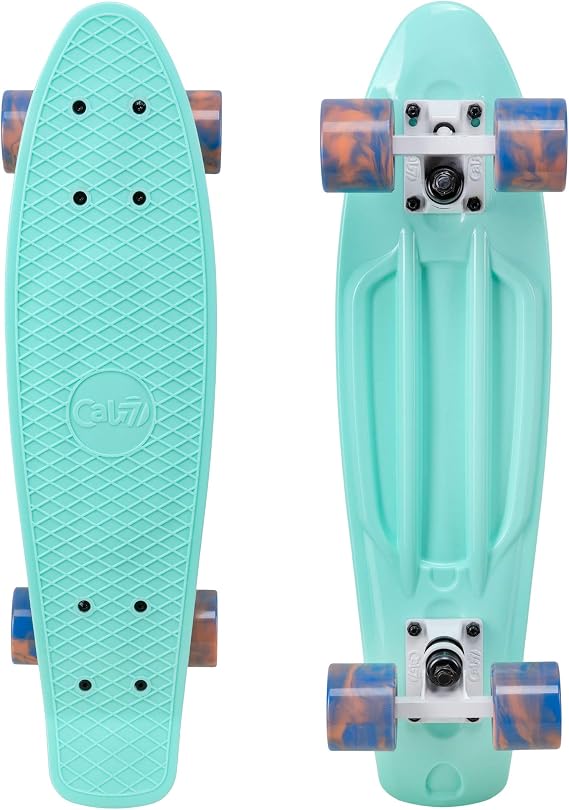 Cal 7 22" Complete Mini Cruiser Plastic Skateboard