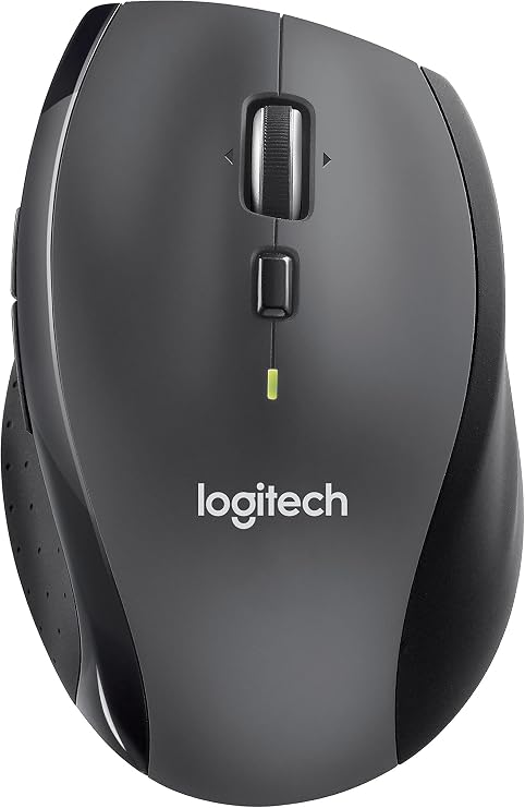 Logitech M705 Marathon Kablosuz Mouse, 1.000 DPI Optik İzleme, Unifying Alıcı, Yüksek Hızlı Kaydırma, 3 Yıl Pil Ömrü, 10 m Kullanım Mesafesi, Siyah