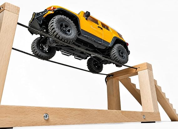 Tight Rope Drive Challenge RC Crawler Truck Stairs & Rope Bridge Obstacle 1/24 1/18 Scale RC Course Track(NO Truck Included)