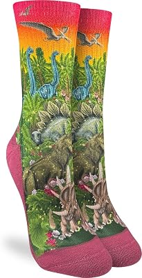 Good Luck Sock Womens Dinosaur Socks, Adult
