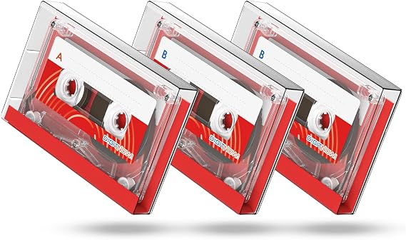 DIGITNOW Dictating Blank Cassette Tapes Audio Cassettes - Low Noise High Output 60 Minute, Excellent for Lectures Seminars Everyday Recording (3 Pack)