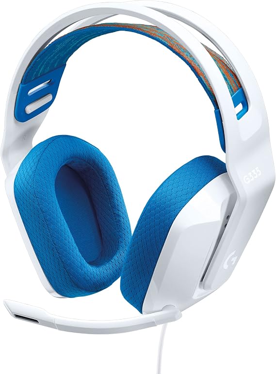 Logicool G Gaming Headset G335 Lightweight 222g 3.5mm Wired Stereo 2.1ch Flip-Mute Microphone for PS5, PS4, PC, Switch, Xbox, Smartphones, White Domestic Genuine Product