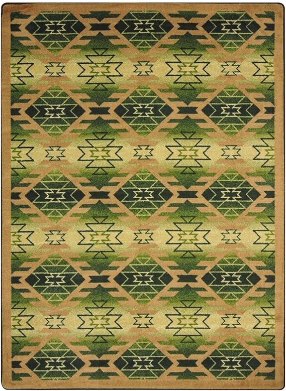 Joy Carpets Kaleidoscope Canyon Ridge Whimsical Area Rugs, Cactus