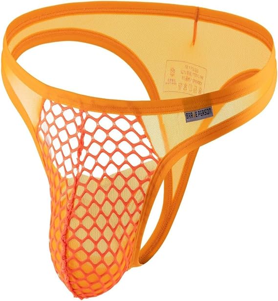 Generic Men's Sexy Mesh Bulge Pouch Underwear Underpants Shorts T Back Pouch Low Rise With Bulge Pouch