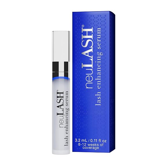 neuLASH 3.2mL Eyelash Enhancing Serum, 8-12 Weeks of Coverage | 4-6 weeks for longer-looking lashes, Vegan, Apply Nightly, Includes Peptides, Proteins & Vitamins. Safe for Contact Users