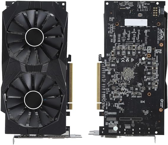 RX580 8GB Graphics Card, Gaming Graphics Card with 256Bit Memory for Desktop Computer, Dual Cooling Fan, 7000MHz Memory Frequency, DVI DisplayPort