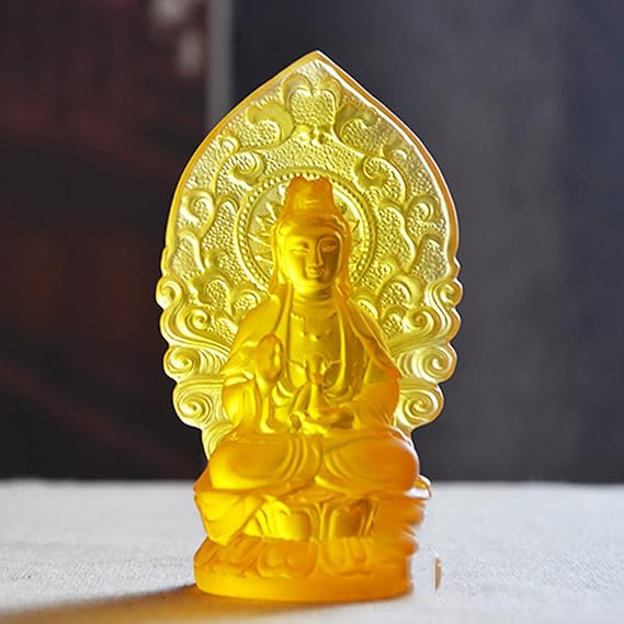 Guan Yin Statue Small for Yoga Zen Decorationfor Home Decor Modern Art Dining Table Decor Office,A