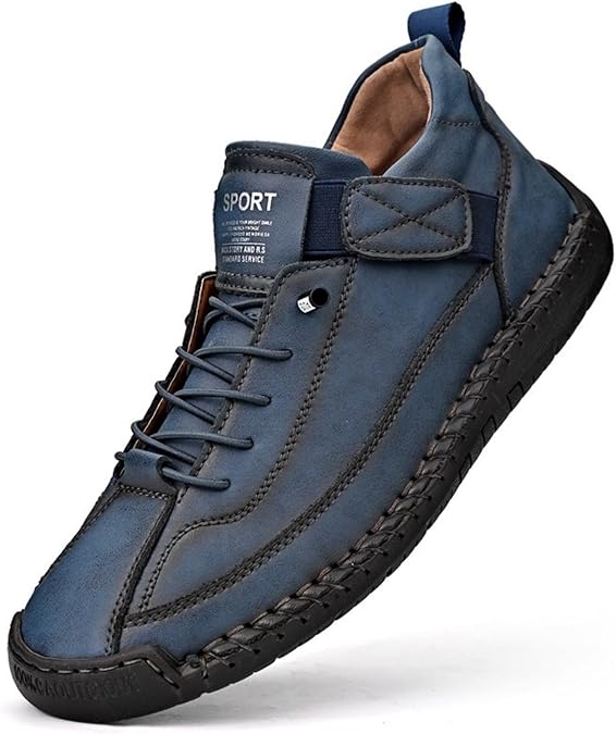 Orthopedic Shoes for Women Men Handmade Arch Support Loafer Sneakers,New Lace-up Adjustable Lightweight Leather Wide Toe Box Breathable Hiking Shoes