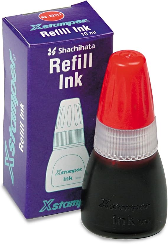 XST22111 - Xstamper Refill Ink for Xstamper Stamps,Red