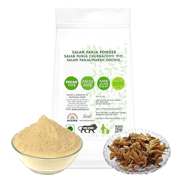 Saheb Salam Panja Powder Salab Punja Churna/ Salam Panja/Marsh Orchid (50 Gms)