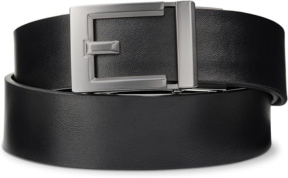 KORE Mens Smooth Leather Track Belts | Express Alloy Buckle