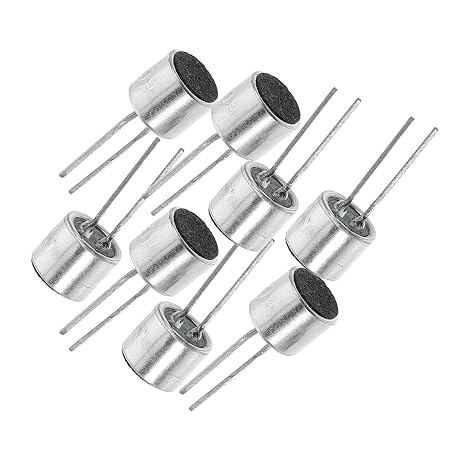 NUOBESTY 8pcs Miniature Microphone Elements Electret Condenser Microphone Inserts for Security Systems Voice Activated