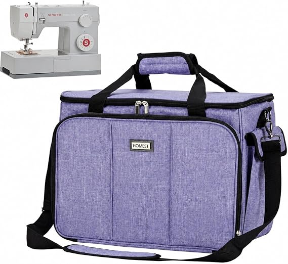 HOMEST Sewing Machine Carry Case, with Shoulder Strap and Front Pocket