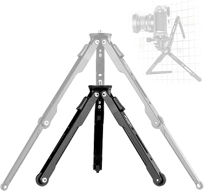 LEOFOTO Aluminum Mini Table Tripod, Weight 162g0.35lb, Maxload 5kg11lb, Foldable Stand, Compact Camera Spider Tripod, for CameraPhoneLive Stream LightProjector MT-03 Lightweight Version MT-03S