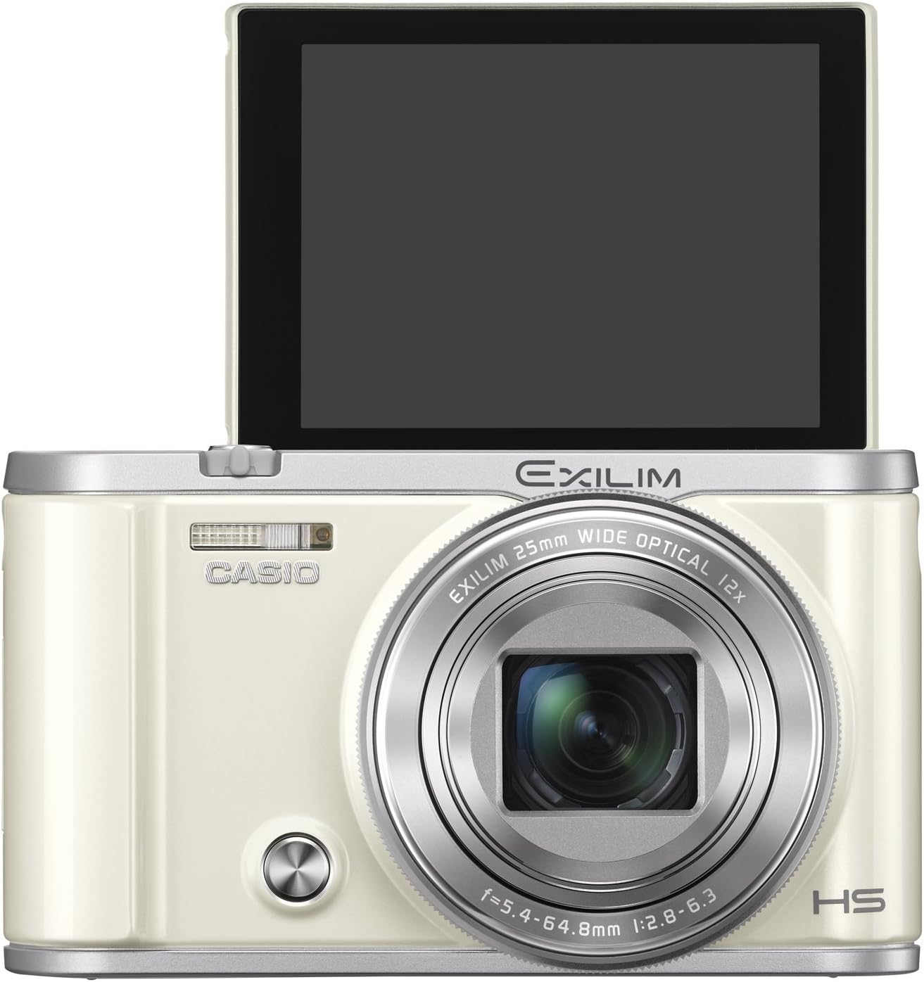 CASIO EXILIM EX-ZR3200WE Digital Camera, Easy Selfie and Easy to Take Everyone, Automatic Transfer to Smartphone