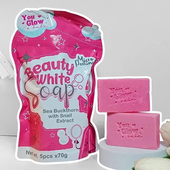 Beauty White Soap, Sea Buckthorn with Snail Extract, 5 pcs, 70g