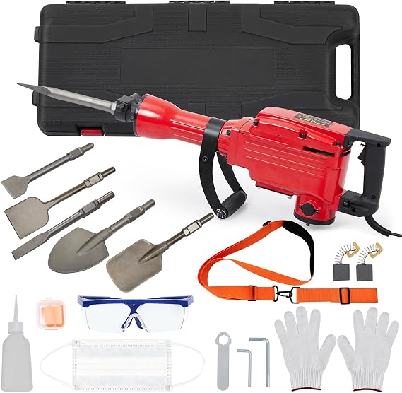 2200Watt Heavy Duty Electric Demolition Jack Hammer Concrete Breaker