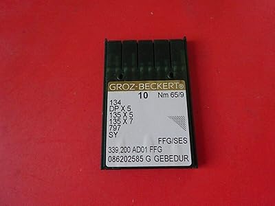 10 Groz-Beckert Gebedur 134 135X5 DPX5 Titanium Sewing Needles Singer PFAFF JUKI