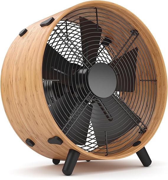 Stadler Form fan Otto, made of bamboo, with 8 speeds, ideal in summer and suitable for the bedroom, living room and office, easy to clean, 50 watts