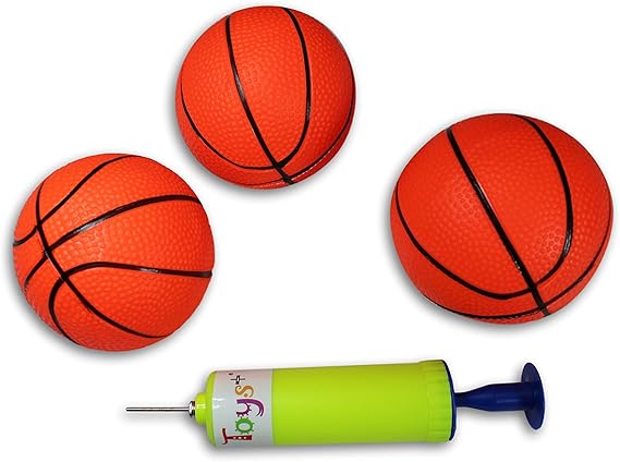 Toys+ 3 Pack! Inflatable Mini Basketballs Includes Pump and Needle Magic Shot Pro Mini Hoop Basketballs