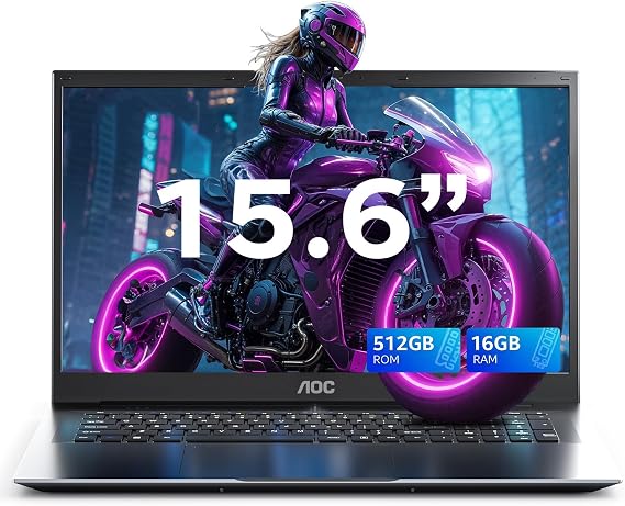 15.6 inch Laptop, 2026 Laptop, 16GB RAM 512GB SSD, ntel N150 Processor(Up to 3.6GHz), Laptop Computer, Full HD IPS Display, Win 11 Pro for Business & Students, Multitasking