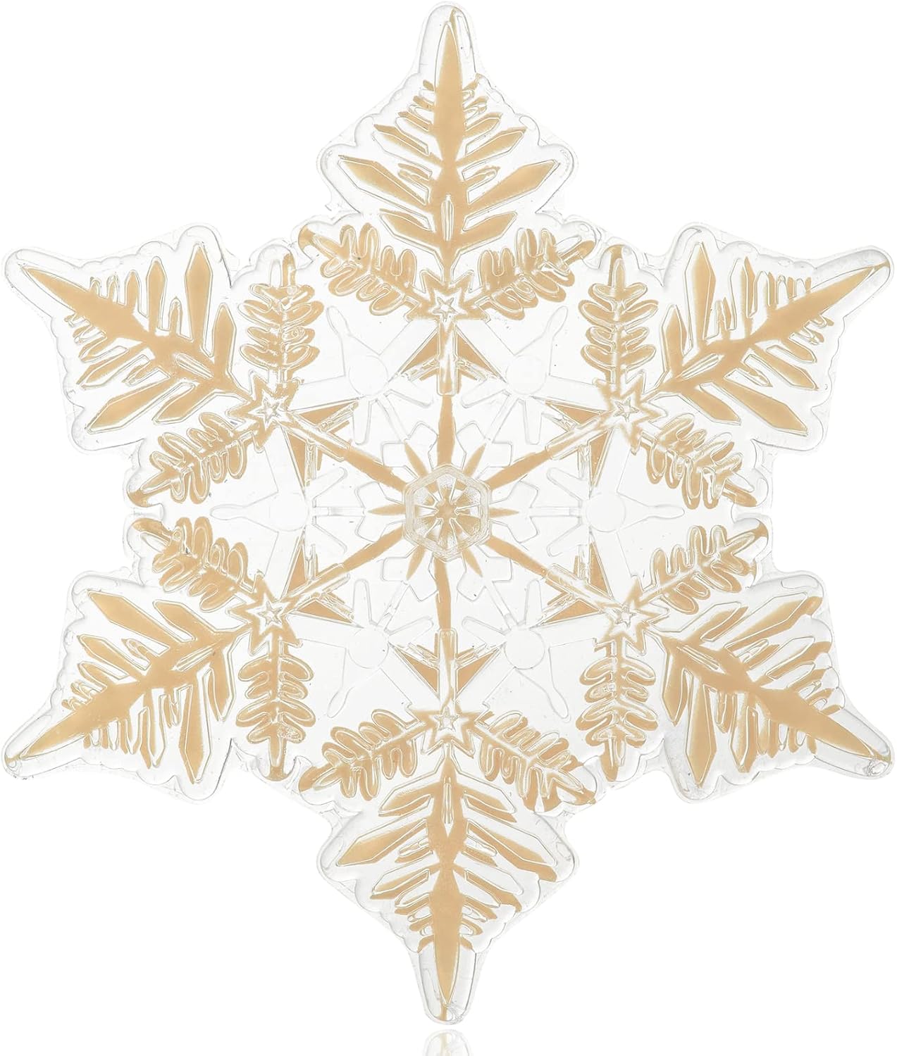 devembr Snowboard Stomp Pad, 3D Clear Snowflake Snowboarding Stomp Pads, PVC Material