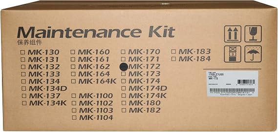 Kyocera 1702LZ7US0 Model MK-172 Printer Maintenance Kit; Compatible with P2135d, FS-1320D and FS-1370DN Printers; Up To 100000 Page Lifespan