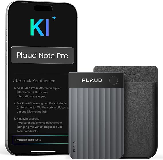 Plaud Note Pro AI Digital Voice Recorder with AI Writing Function and Summary Voice Recorder Multimodal Input Up to 50 Hours Recording Audio Recorder for Meetings Lectures