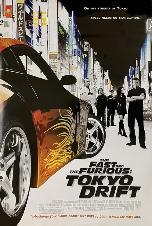 FAST AND THE FURIOUS TOKYO DRIFT MOVIE POSTER 2 Sided ORIGINAL FINAL 27x40