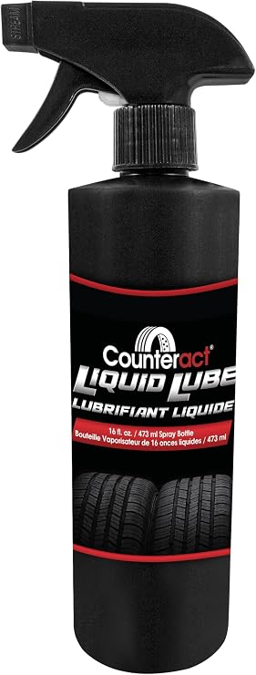 Counteract Liquid Lube - High Performance Tire Mounting Lube for All Tire Types - Spray on Application - Dries Fast, Leaves No Residue - 16oz