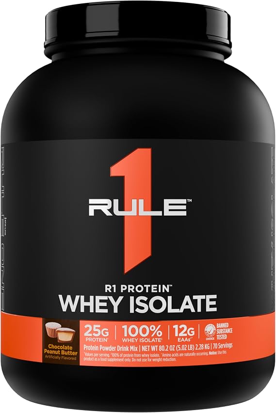 Rule 1 Proteins R1 Protein Whey Isolate, Chocolate Peanut Butter, 70 Serv