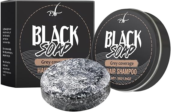 Natural Shampoo Bar, Gray Hair Reverse Bar, Organic and Conditioner Soap, Natural Plant Based Black Hair Soap, Mane Gray Reverse, for Women and Men (1)
