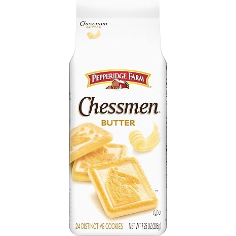 Pepperidge Farm Chessmen Butter Cookies 205 ml Beutel (Verpackung kann variieren)