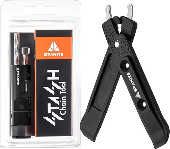 Granite Talon Bike Tire Levers (Black) with Stash Bike Chain Repair Tool Kit (Black)