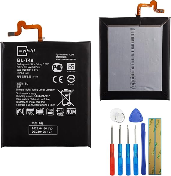 Replacement Battery BL-T49 Compatible with LG K51S K510 LM-K410BMW LM-K510BMW with Tools