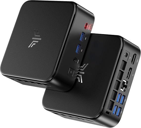 NIPOGI Mini PC Ryzen AMD Ryzen 5 7430U 32GB DDR4 512GB SSD 64GB+4TB