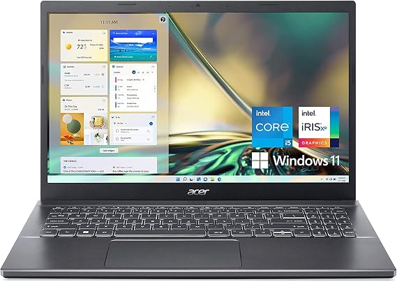 Acer Aspire 5 Laptop: 15.6" FHD Display 12th Generation Intel Core i5-1240P NVIDIA GeForce RTX 2050 64 GB DDR4 SDRAM 2 TB SSD Win11 Home WiFi 6 Backlit Keyboard Thunderbolt 4